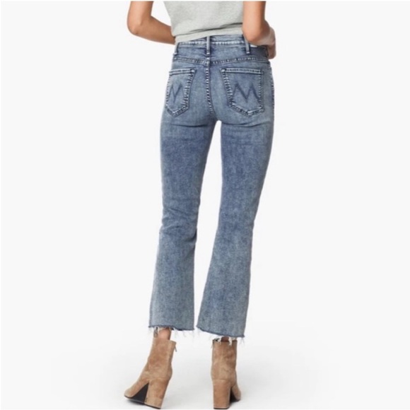 MOTHER The Hustler Ankle Fray Flare Jeans – Shaking Things Up – Size 24 - Picture 2 of 16
